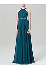 Beaded Halter Chiffon Bridesmaid Dresses 2018