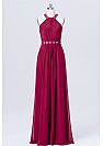 Beaded Halter Chiffon Bridesmaid Dresses 2018