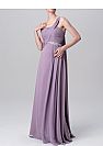 Beaded Grey Long Chiffon Bridesmaid Dresses