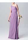 One Shoulder Ruched Purple Bridesmaid Dresses