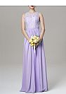 Elegant Lavender Lace and Chiffon Bridesmaid Dresses