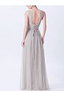 Beaded Halter A-Line Bridesmaid Dresses