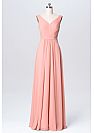 Elegant Pink Ruched Chiffon Bridesmaid Dresses