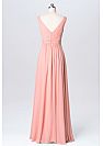 Elegant Pink Ruched Chiffon Bridesmaid Dresses