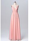 Simple Ruched Pink Bridesmaid Dresses 2018