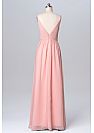 Simple Ruched Pink Bridesmaid Dresses 2018