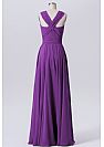 2018 One Shoulder Long Purple Bridesmaid Dresses