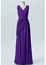 Elegant Pleated Purple Bridesmaid Dresses 2018