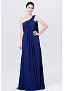 Stylish Ruched Navy Blue Bridesmaid Dress