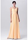 Orange Lace and Chiffon Bridesmaid Dresses