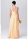 Orange Lace and Chiffon Bridesmaid Dresses