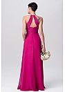 Fuschia Ruched Halter Bridesmaid Dresses