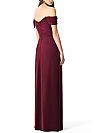 Off the Shoulder Ruched Burgundy Bridesmaid Dresses