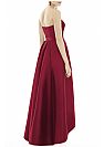 Sweetheart Burgundy Hi-low Bridesmaid Dresses