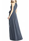 Beaded Grey Halter Ruched Bridesmaid Gowns