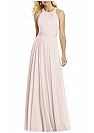 Light Pink Ruched Hater Bridesmaid Gowns