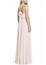 Light Pink Ruched Hater Bridesmaid Gowns