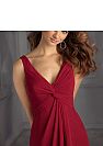 Ruched Burgundy A-Line Bridesmaid Dresses with Knot