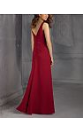 Ruched Burgundy A-Line Bridesmaid Dresses with Knot