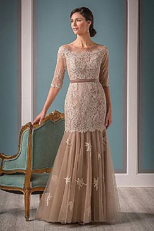 Elegant Champagne Sheath Mother of the Bride Dresses