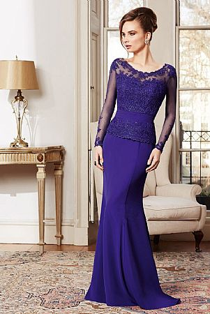 Delicate Purple Appliqued Mother of The Bride Dresses