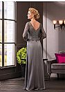 Gray Chiffon Mother of The Bride Groom Dresses