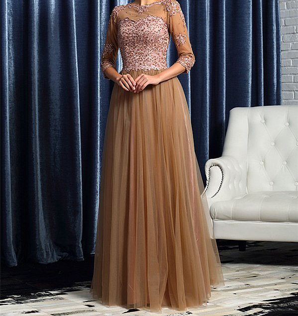 brown mother of the bride dresses