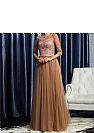 Modest Brown Mother of the Bride Groom Dresses