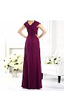Purple Tiered Chiffon Mother of The Bride Dresses