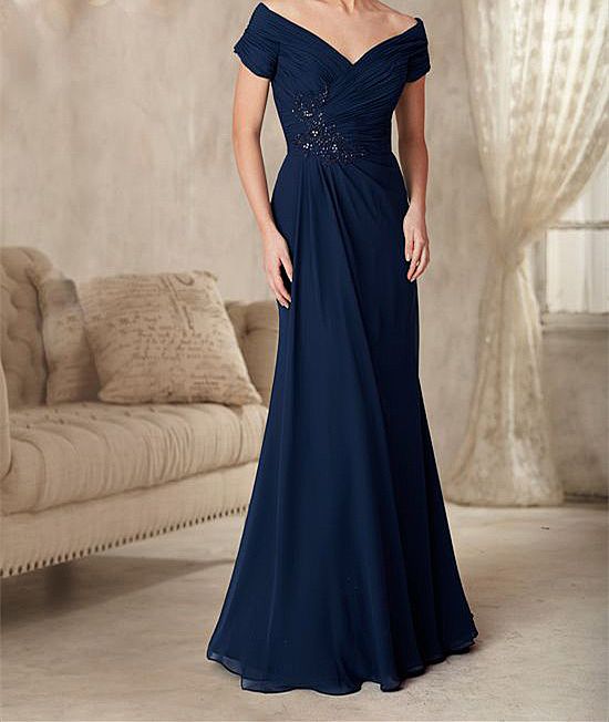 Navy Blue Mother of the Groom Dresses