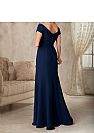 Navy Blue Chiffon Mother of The Bride Dresses