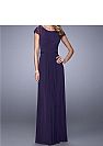 Purple Chiffon Long Mother of The Bride Dresses