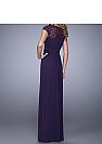 Purple Chiffon Long Mother of The Bride Dresses