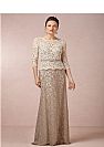 Champagne and Ivory Lace Mother of The Bride Dresses