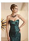 Hunter Green Ruched Applique Mother of The Bride Dresses