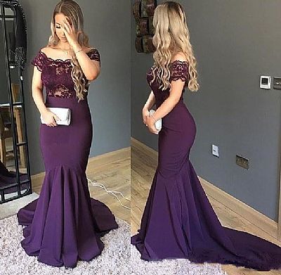 Custom Made Purple Satin Mother of the Bride Groom Dressess