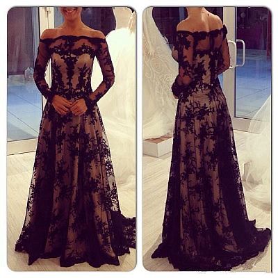 Off Shoulder Long Sleeves Mother of the Bride Dresses 2018