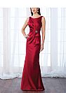 Sheath Pleated Burgundy Mother of the Bride Dresses