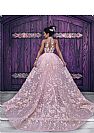 Stunning Pink Halter Prom Dress with Floral Appliques