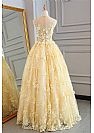 Sweetheart Floral Appliqued Prom Dresses with Pearls