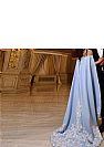 Sky Blue Evening Dresses with Cape Pageant Gowns