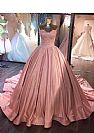 Sweet Pink Ball Gown Prom Evening Dresses