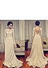 Fashionable Backless Long Sleeves Formal Evening Dress