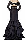 Two Piece Prom Evening Dress with Ruffles & Lace Bodice