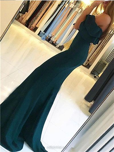 Off the Shoulder Side Split Prom Evening Dress