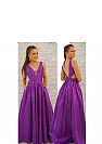 Gorgeous Double V-Neck Prom Dresses Pleated with Pockets