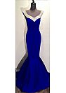 Royal Blue Beading Mermaid Evening Dresses