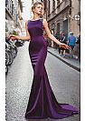 Sexy Beaded Grape Mermaid Evening Dresses