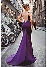 Sexy Beaded Grape Mermaid Evening Dresses