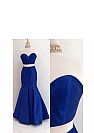 Two Pieces Sweetheart Blue Evening Dresses